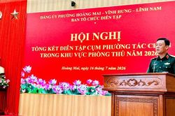 Ba phường Ho&agrave;ng Mai, Vĩnh Hưng, Lĩnh Nam sẵn s&agrave;ng phương &aacute;n t&aacute;c chiến ph&ograve;ng thủ ngay trong thời b&igrave;nh