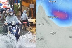 Miền Bắc đang có mưa diện rộng, Hà Nội cuối tuần này có mưa to không?