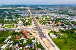 Flycam dọc tuyến đường nối cụm cảng Cái Mép - Thị Vải sắp khai thác