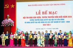 Bế mạc Hội thi Báo cáo viên, tuyên truyền viên giỏi khu vực I năm 2026