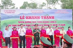 Công trình đường dân sinh góp phần nâng cao đời sống nhân dân