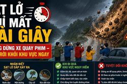 [INFOGRAPHIC] Đừng đánh đổi tính mạng để có video triệu view khi gặp sạt lở