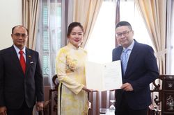 Trao Giấy chấp nhận Lãnh sự danh dự Myanmar tại TP. Hồ Chí Minh
