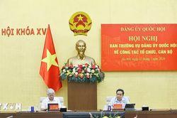 Hội nghị Ban Thường vụ Đảng ủy Quốc hội về công tác tổ chức, cán bộ