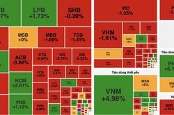 Áp lực bán lan rộng, VN-Index mất gần 17 điểm trong phiên cuối tuần