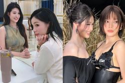 Kỳ Duyên và Thiên Ân thoải mái ôm eo ở chốn đông người