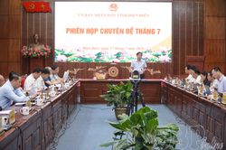 Phiên họp chuyên đề UBND tỉnh tháng 7