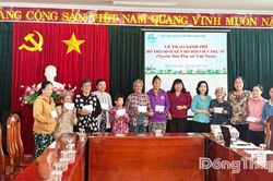 Phụ nữ Đồng Tháp trao sinh kế khởi nghiệp cho hội viên phụ nữ có hoàn cảnh khó khăn