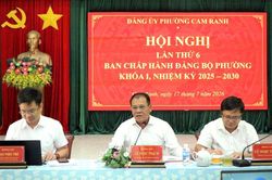 Hội nghị Ban Chấp hành Đảng bộ phường Cam Ranh lần thứ 6