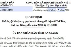 Quy hoạch đô thị mới Tri Tôn tỉnh An Giang: Trung tâm du lịch văn hóa vùng Bảy Núi