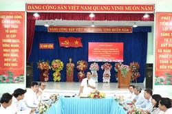 Phó Bí thư Thường trực Tỉnh ủy Lâm Đồng Đặng Hồng Sỹ làm việc với xã Hàm Kiệm