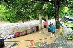 Mưa lớn gây thiệt hại tại xã Pắc Ngà