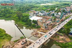 Hà Nội: Cây cầu huyết mạch tại cửa ngõ phía Tây Hà Nội đang dần hình thành