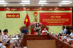 Hội nghị giao ban giữa Thường trực HĐND tỉnh Đắk Lắk v&agrave; Thường trực HĐND c&aacute;c x&atilde;, phường lần thứ Nhất