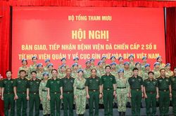 B&agrave;n giao Bệnh viện d&atilde; chiến cấp 2 số 8 về Cục G&igrave;n giữ h&ograve;a b&igrave;nh Việt Nam