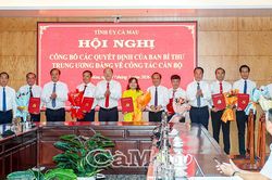Ban Bí thư chỉ định 9 đồng chí tham gia Ban Chấp hành Đảng bộ tỉnh Cà Mau