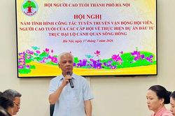 Người cao tuổi đồng hành thực hiện Dự án Trục Đại lộ cảnh quan sông Hồng