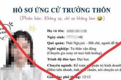 Nhiều nguy cơ khi bắt 'trend' tạo hồ sơ ứng cử trưởng thôn trên mạng xã hội