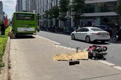 Người phụ nữ đi xe máy tử vong sau va chạm với xe buýt BRT