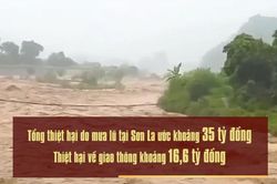 [Video] Mưa lũ tại Sơn La gây thiệt hại hơn 35 tỷ đồng