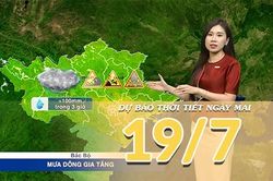 [Video] Dự b&aacute;o thời tiết đ&ecirc;m nay v&agrave; ng&agrave;y mai ng&agrave;y 19/7/2026: Bắc Bộ cảnh b&aacute;o mưa lớn, Trung Bộ tiếp diễn nắng n&oacute;ng