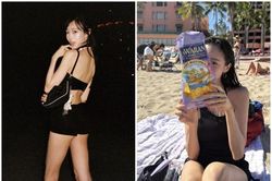 Giselle của Aespa thu hút sự chú ý với bộ đồ đen tuyền