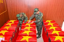 Đã quy tập được 100 bộ hài cốt liệt sĩ tại Công viên Lê Thị Riêng