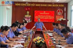 VKSND tỉnh Lâm Đồng kiểm tra công tác kiểm sát án hành chính, dân sự tại VKSND khu vực 4