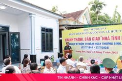 Khánh thành, bàn giao nhà tình nghĩa cho thương binh tại xã Hương Sơn