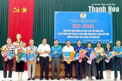 C&ocirc;ng đo&agrave;n phường H&agrave;m Rồng th&agrave;nh lập 13 c&ocirc;ng đo&agrave;n cơ sở, đạt 325% chỉ ti&ecirc;u