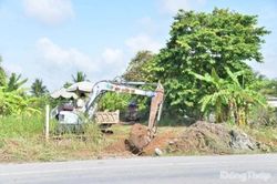 Xử lý các trường hợp người dân tự ý đào lấy đất trong phạm vi thực hiện Dự án Nâng cấp, mở rộng đường tỉnh 878