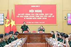 Quân khu 5 tìm kiếm, quy tập được 109 hài cốt liệt sĩ