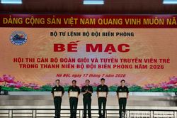 Bộ đội Biên phòng Lạng Sơn đoạt giải nhì Hội thi cán Đoàn giỏi và Tuyên truyền viên trẻ năm 2026