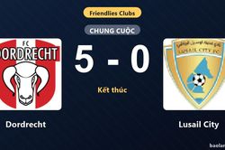 Thống kê trận đấu Dordrecht 5-0 Lusail City: Dordrecht thắng đậm thuyết phục
