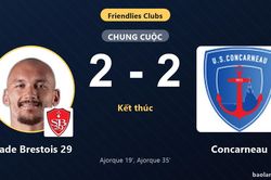 Stade Brestois 29 đánh rơi chiến thắng, Concarneau giành lại trận hòa