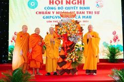 Cà Mau: Công bố quyết định chuẩn y thành phần nhân sự Ban Trị sự GHPGVN tỉnh nhiệm kỳ 2026-2031