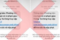 Nhận tin nhắn 'phương tiện của bạn có vi phạm giao thông', đừng vội làm điều này