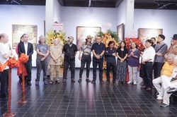 Triển lãm 'Cùng một chặng đường' tôn vinh hành trình sáng tạo của hai họa sĩ gạo cội