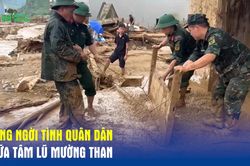 Sáng ngời tình quân dân giữa tâm lũ Mường Than