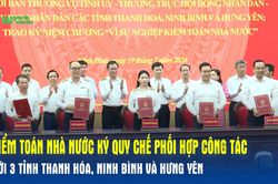 Kiểm toán Nhà nước ký Quy chế phối hợp công tác với 3 tỉnh Thanh Hóa, Ninh Bình và Hưng Yên