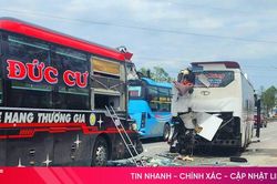 4 người thương vong khi 2 xe khách va chạm trên quốc lộ 1 ở Hà Tĩnh