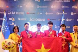 Đội tuyển Việt Nam xuất sắc đoạt 4 huy chương V&agrave;ng Olympic Ho&aacute; học quốc tế