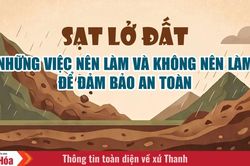 Sạt lở đất - Những việc nên làm và không nên làm để đảm bảo an toàn
