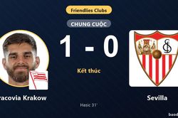 Cracovia Krakow hạ Sevilla, khép lại trận giao hữu với chiến thắng tối thiểu