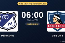 Nhận định Millonarios vs Colo Colo: đội hình dự kiến