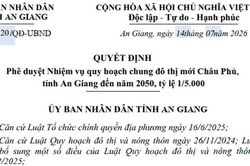 An Giang quy hoạch đô thị mới Châu Phú quy mô 8.000 ha đạt chuẩn loại III