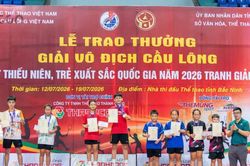 Lâm Đồng giành 1 HCV và 3 HCB tại Giải Vô địch Cầu lông các cây vợt thiếu niên, trẻ xuất sắc quốc gia năm 2026
