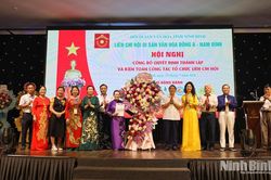 Liên Chi hội Di sản văn hóa Đông A - Nam Định công bố quyết định thành lập, kiện toàn tổ chức