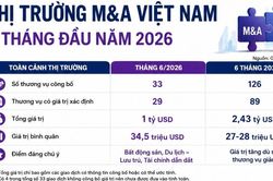 M&A tại Việt Nam đạt 2,43 tỷ USD sau nửa đầu năm, xuất hiện các thương vụ lớn
