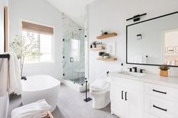 Cách chọn nội thất giúp phòng tắm nhỏ trông rộng rãi và gọn gàng hơn